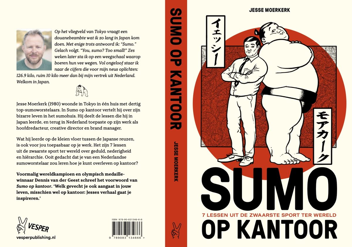 Cover of Sumo op Kantoor by Jesse Moerkerk, published by Vesper Publishing